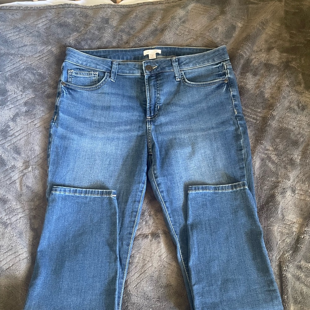 LC Lauren Conrad Women's Blue Straight Leg Jeans